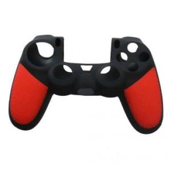 2x Soft Silicone Thicker Half Skin Cover for PS4 Controller Red