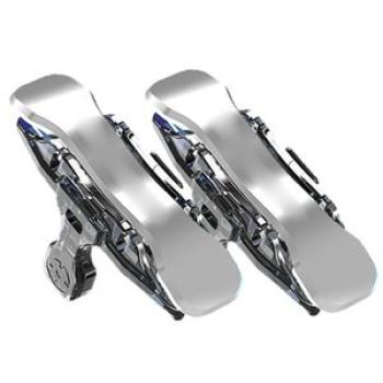 2Pcs X8 Mobile Touch Screen Gaming Controller Trigger-Silver