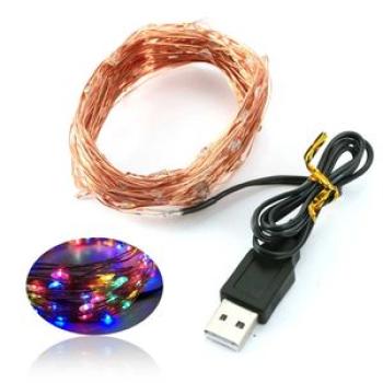 USB Copper Lamp String Christmas LED Decorative Lamp Copper