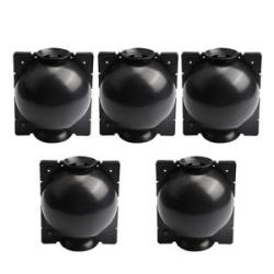 5Pcs Garden Plant Rooting Balls Grafting Root Growing Breeding Boxes Container-Black