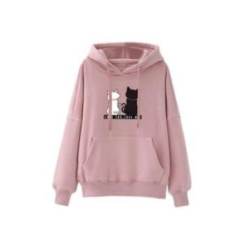 Ladies Long Sleeve Hoodies Casual Hooded Tops Pullover Hypnotizing XL