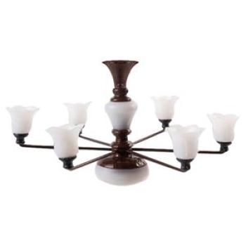 Modern Mini Chandelier Model Sand Table Living Room Bronze Warm Light