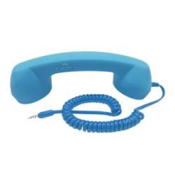 Telephone Handset 3.5mm  Proof Microphone Speaker Light Blue