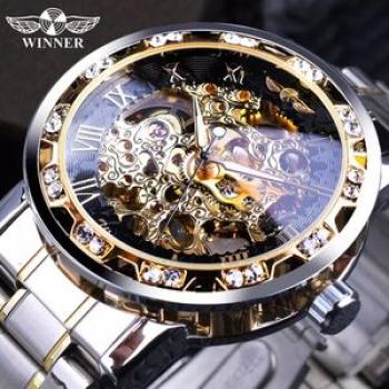 Gear Movement Men Top Brand Luxury Mechanical Wrist Watch