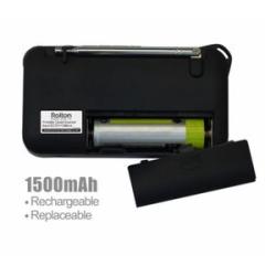 Mini Portable USB FM Radio Full-Band Music Player Headphone Jack Blue