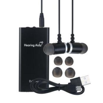 Voice Enhancer With Earphone Dual Ear Hearing Aid