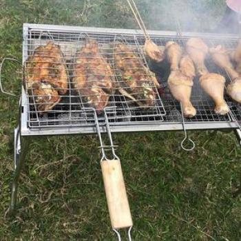 BBQ Fish Grill Net Barbecue Grilling Fish Rack Non-Stick