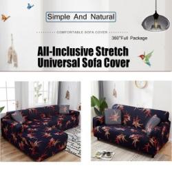 1/2/3 Seat Sofa Cover Elastic Custom-made Tight Embrace Slipcover Stretch Fiber Home Decor Symbiotic