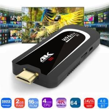 H96 Pro 4K Tv Stick Android 7.1 Mini 2.4G/5G Wifi BT4.0 1080P HD TV dongle