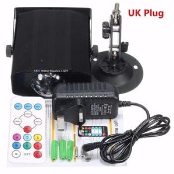 Water Ripples Laser Projector Stage LED Light Remote Control Xmas Disco Party UK Plug UK  Plug