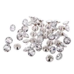 50x 25mm DIY Crystal Gem Flower Sofa Headboard #1 Gem Flower 25mm