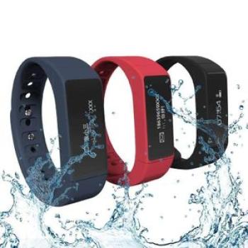 D6 PLUS Waterproof Bluetooth Smart Watch Sport Wristband For IOS Android Phones Red < Red >