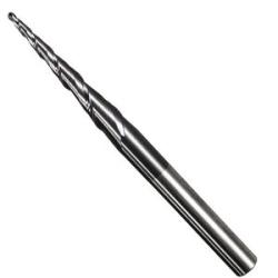 1PC R0.75 * D6 * 30.5 * 75L 2 Flute HRC55 Taper Ball Nose End Mill Bit Tool