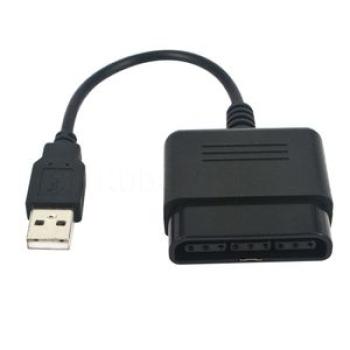 USB Adapter Converter Cable for Gaming Controller PS2-Black