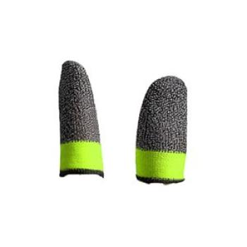 1 Pair Gaming Finger Sleeves Breathable Sweatproof-Green