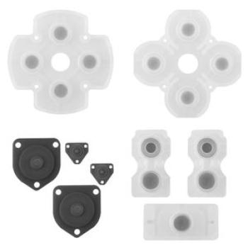 Replacement Silicone Gamepad Conductive Pad for-Black White