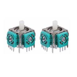 2Pcs Replacement 3D Analog Game Joystick Repair Accessory-