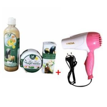 Hair Dry With Eagle Hair Set - 4 Pieces