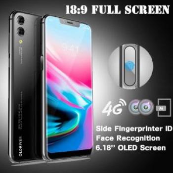 OLDRIVER 6.18` Full Screen Android 8.1 Face Side ID Mobile Phone Black