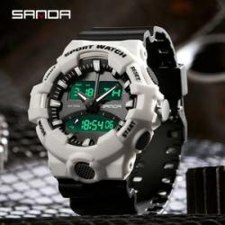 Men`s Analog Digital Watch Rubber Strap Wristswatch For Man 3130