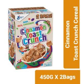 Cinnamon Toast Crunch Cereal - 450g x 2 Bags, General Mills