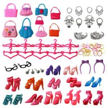 NEW 1 Set Clothes for Barbie Doll Shoes Boots Mini Dress