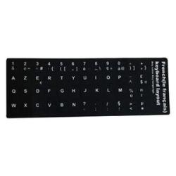 Ultra-thin Custom French Computer Keyboard Matte Letter Stickers Black