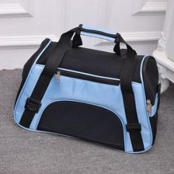Pet Cat Carrier Backpack Outdoor Bag Comfortable To Wear Heavy Blue S