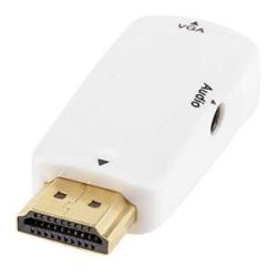 HD 1080P HDMI-compatible to VGA Converter Adapter-White