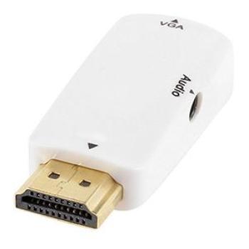 HD 1080P HDMI-compatible to VGA Converter Adapter-White