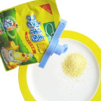 Sealed discharge mouth, food bag, sealing clip, sealing clip, trumpet