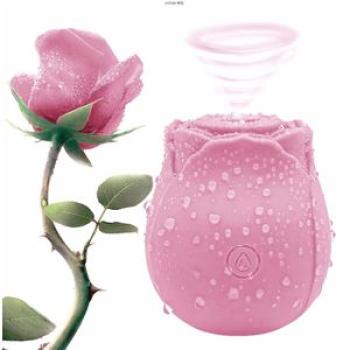 Rose Vibrator Vagina Clit Sucker Female Couple Sex Toy Pink
