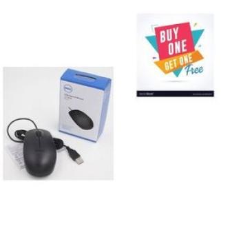 USB Optical Mouse - Buy One Get One Free - Black