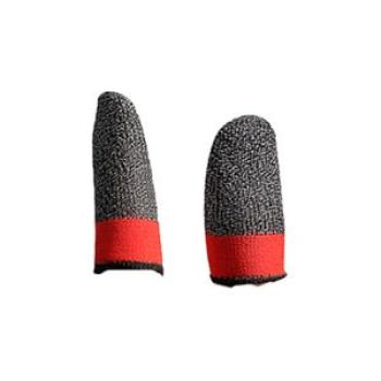 1 Pair Gaming Finger Sleeves Breathable Sweatproof-Red