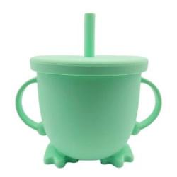 Cartoon Baby Sippy Cups Baby Learning Stuff Sprill Proof With Green