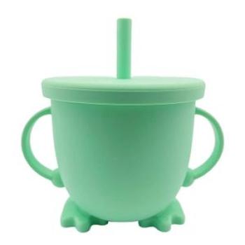 Cartoon Baby Sippy Cups Baby Learning Stuff Sprill Proof With Green