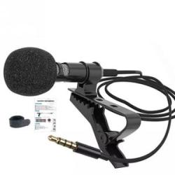 Professional Mobile Phone Mini Microphone - Black
