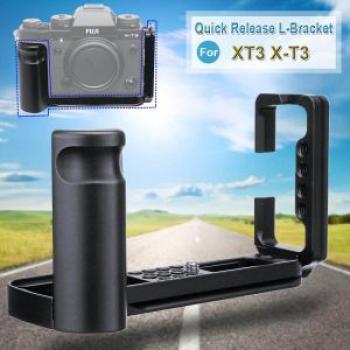 Quick Release Plate L Bracket Camera Mount Grip for Fujifilm X-T3 XT3 Fuji With battery handle