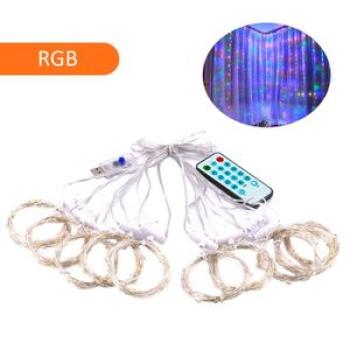 D C 5 V 5 W 300 L-EDs Fairy Music Curtain Light S-tring