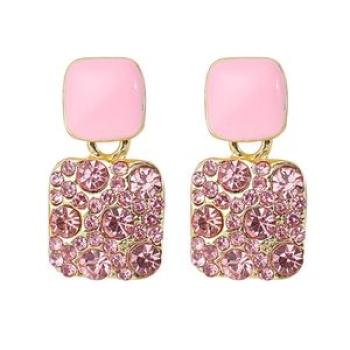 Women Elegant Geometric Full Drill Rhinestone Love Heart-