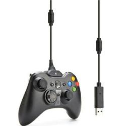 USB Charger Play And Charge Cable Cord For Xbox 360 Wireless Controller-black-