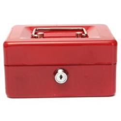 Metal Petty Cash I Box Handle Change Desposit Money Holder H