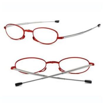 Foldable Full-rim Utralight Elegant Reading Glasses+0.75To+4