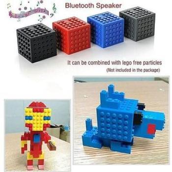 Creative Bluetooth Speaker Building Block Wireless Stereo Music Sound Box(Blue) HT-S