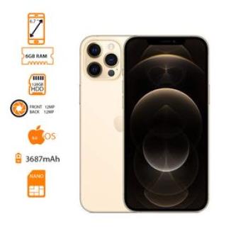 iPhone 12 Pro Max - 6.7" - 128GB HDD - 6GB RAM - 12MP Back/12MP Front - 3687mAh - Gold