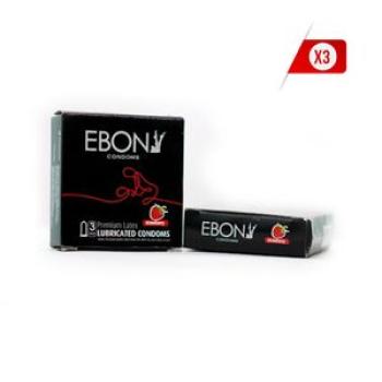 Strawberry Condoms - 3 Pieces X3