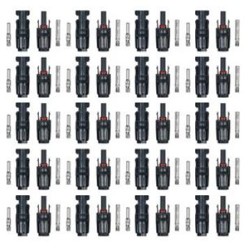 20 Pairs MC4 Male/Female Solar Panel Cable Connectors For PV