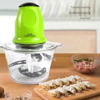 Electric Chopper Meat Grinder - Green/Transparent