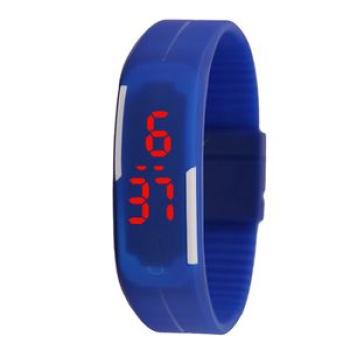 Screen Touch Silicone Mini Luminous Electronic Couple-Blue
