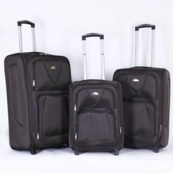3 Set Trolley Travelling Bag Suitcase - Black